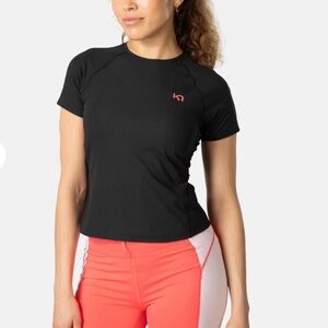 Kari Traa Black Performance Short Sleeve Top